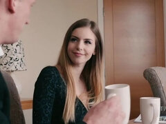 茶髪の, イく瞬間, 顔射, 母