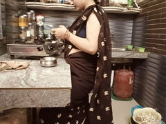 Amateur, Pareja, Indio, Cocina