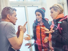 Κώλος, Σε στάση σκύλου στα τέσσερα, Θηλυκό θηλυκό αρσενικό, Μαλακία, Ξενοδοχείο, Ώριμη γυναίκα, Κιλωτάκια, Τρίο