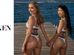 デカ尻, デカチン, デカパイ, フェラチオ, バック, 女 人男 人, 母, ティーン