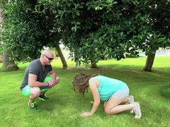 Blondynka, Obciąganie, Para, Domowej roboty, Lizanie, Ogolona, Chudy, Cycki