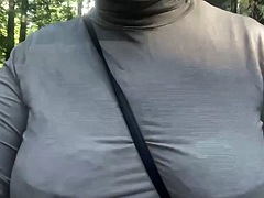 Paljastelu, Ulkona, Julkinen, Tissit, Vaimo