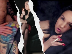 Amatőr, Tekintélyes didik, Gesztenyebarna, Pár, Szájba élvezés, Érett feleség, Dohányzás, Harisnya