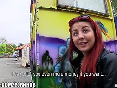Cash-hungry Czech amateur gets pounded in public park for some quick cash