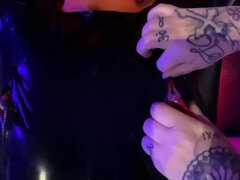 Bondage discipline sadomasochisme, Deens, Dominatie, Dominante vrouw, Hd, Latex, Rijpe lesbienne, Slaaf