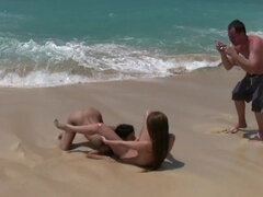 lesbians sand surf shoot