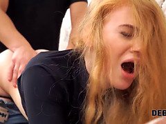 18, 오랄섹스, 깊은목구멍, 하드코어, 빨간 머리, 거칠게, 러시아인, 청소년
