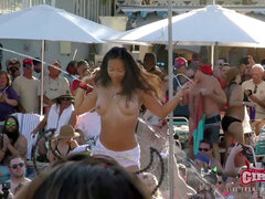naked Pool soiree vulva Flashing Twerk Off Key West