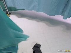 Tyłek, Czarny, Blondynka, Sukienka, Obcasy, Pielęgniarka, Pończochy, Jednolity