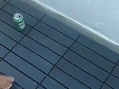 아마추어, 커플, 야외의, 싸움, 셀카, 문신