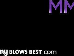 아시안, 큰 가슴, 오랄섹스, 흑갈색 머리, 가슴이 큰, 깊은목구멍, 엄마, 젖가슴