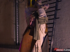 Жопа, Минет, Бондаж, Член, Затыкание рта, Каблуки, Киски, Короткая стрижка