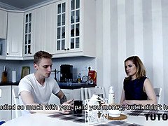 Help mature tutor get drilled by angry student