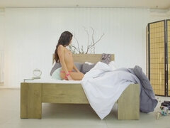 Eveline Dellai takes the morning cock in her pussy before some hard anal sex