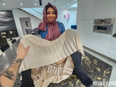 Hijab Hookup featuring Hadiya Honey's missionary porn