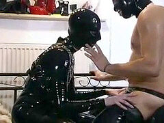 german amature couple in rubber and spandex...BMW