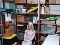 Shoplyfter - Shy Perky Blonde Takes Sizeable Load After Stealing
