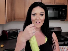 Ass Megan Maiden has fun with a banana