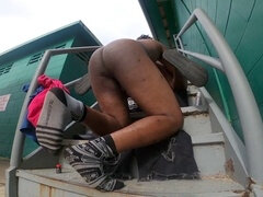 Culo, Nero, Pompino, Piedi, Gay, Pubblico, Succhiando