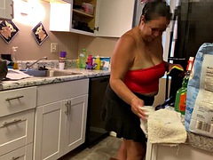 아마추어, 크고 아름다운 여자, 큰 가슴, 라티나, 밀프, 팬티들, 혼자, 젖가슴