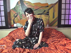 Asiatisch, Tussi, Blasen, Besamung, Japanische massage, Reif, Milf