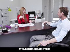 Mylf - hot Ginger Boss gets nailed by bwc employee