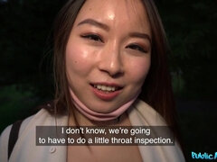 아시안, 아기, 오랄섹스, 흑갈색 머리, 음경, 돈, 조그마한, 면도된