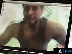 큰 가슴, 핑거링, 레즈비언, 대단히, 랑제리, 밀프, 보지, 고함치는