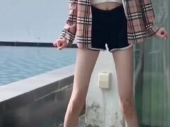 Amatoriale, Asiatica, Fatto in casa, Masturbazione, Tette naturali, Pubblico, Solo, Ragazza