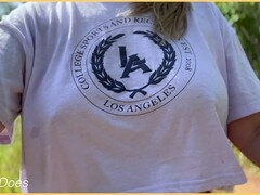 Compilation of hot wives flashing their flawless boobs in public without a bra