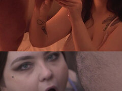 18 ans, Amateur, Belle grosse femme bgf, Sucer une bite, Strapon, Adolescente