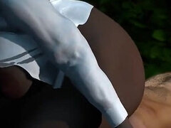 Τρισδιάστατο, Αφρικανός, Κώλος, Μαύρος, Γιαγιά, Σκληρό