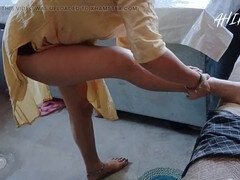 Da bunda para a boca, Bissexual, Casal, Pés, Indianoa, Calcinha, Spandex elastano