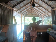 Strand, Kvinde, Nøgenhed, Nøgen, Fisse, Solo, Tatovering, Kone