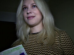 Blonde Russian loves public sex