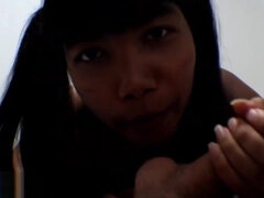 Asiatisk, Stor kuk, Avsugning, Sperma i munnen, Snopp, Milf, Orgasm, Pov