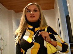 美女, ブロンド, フェラチオ, 顔射, ドイツ人, ハードコア, 淫乱熟女, ヴィンテージ