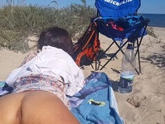 Anal, Plage, Couple, Éjaculation interne, Pieds, De plein air, Spandex, Jouets