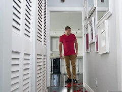 Soveværelse, Pik sutte, Utro, Hundestilling, Sort, Hd, Lingerie, Mager