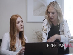 Watch me get my pussy pounded in a busy office without any help from my distracted boss