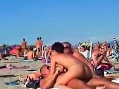 Enthousiasteling, Strand, Rijpe lesbienne, Buiten, Openbaar