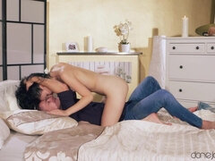 フェラチオ, 茶髪の, イく瞬間, 天然, 乳首, オーガズム, ガリガリ, オッパイの