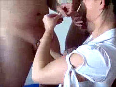 Enthousiasteling, Pijpbeurt, Sperma shot, Groepseks, Duits, Groep, Huisgemaakt, Tiener
