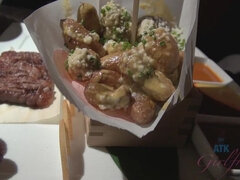 浴室, ブロンド, オナニー, ピアス, ハメ撮り, 剃毛, タトゥー, オッパイの