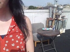 Bisarr, Føtter, Mat, Gotisk, Utendørs, Offentlig, Retro, Strømper