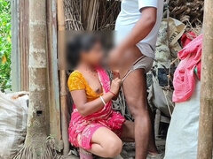 18 ans, Sucer une bite, Couple, Indienne, De plein air, Petite femme, Public, Adolescente