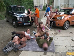 Hard rough outdoor sex Orgy with Eden Ivy, Rebecca Volpetti, Lady Gang and Jennifer Mendez