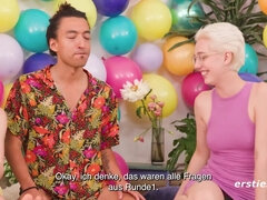 Enthousiasteling, Oksel, Grote kont, Pijpbeurt, Bruinharig, Spel, Groep, Orgasme