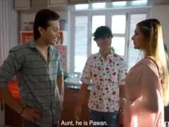 Bondage disciplin sadomasochisme, Stor røv, Store bryster, Dobbelt penetration, Nøgenhed, Studerende, Trekant, Kone