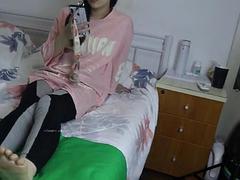 Asiatisch, Chinesisch, Füsse, Lecken, Massage